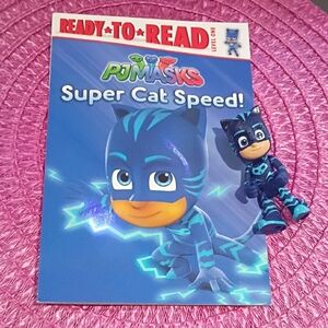 Super Cat Speed! Book and Figure Set - Blue